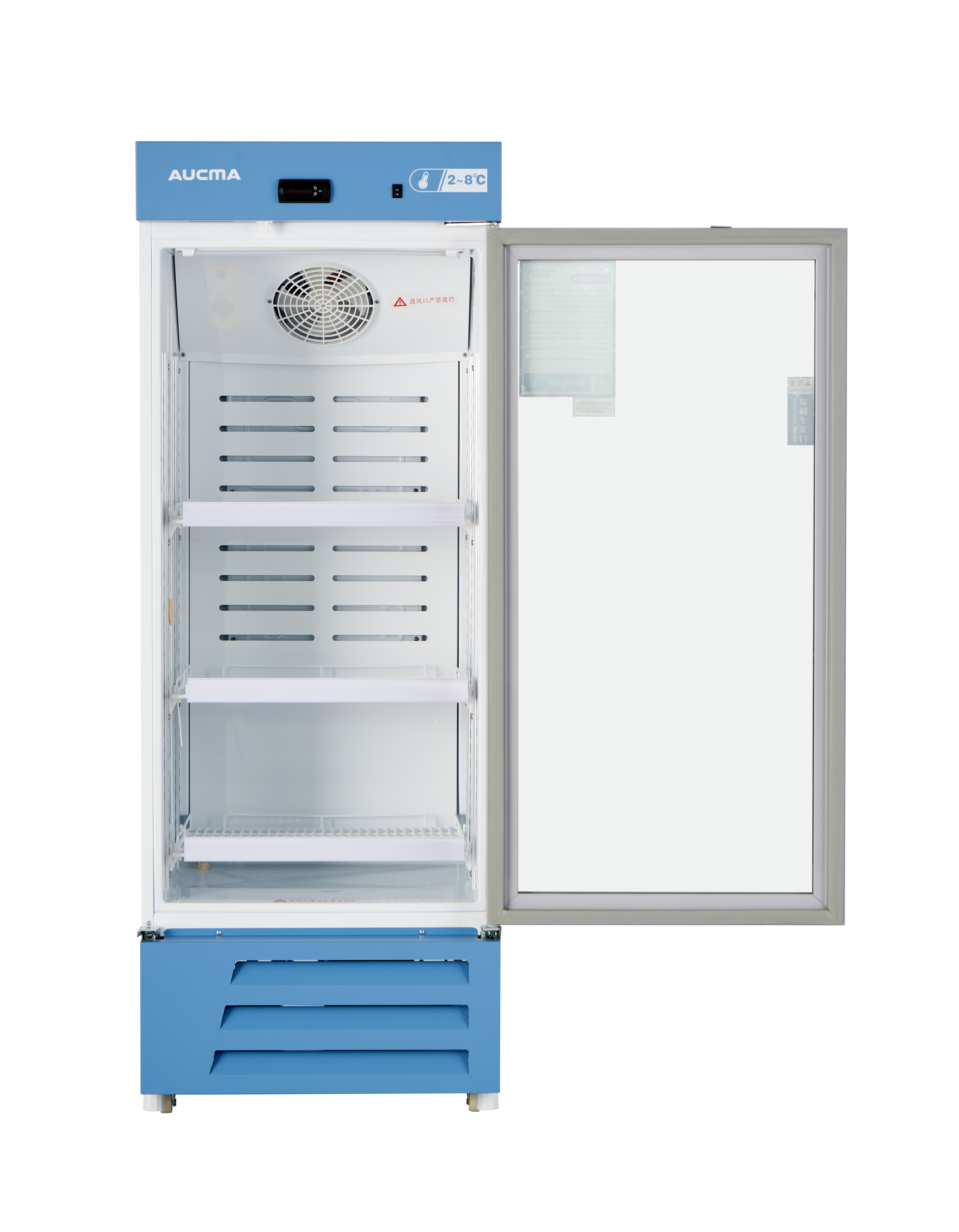 Refrigerador de farmacia de China con puerta de vidrio YC-200 2-8 ℃ 100L